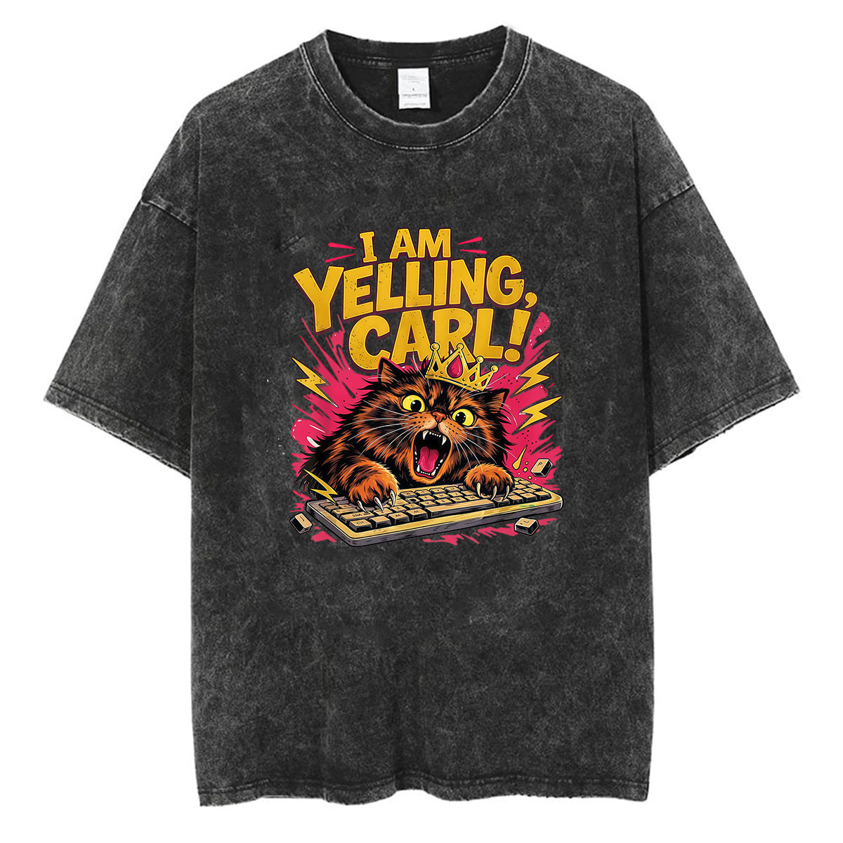 Esports Gaming Shirts - Camiseta vintage lavada con estampado de