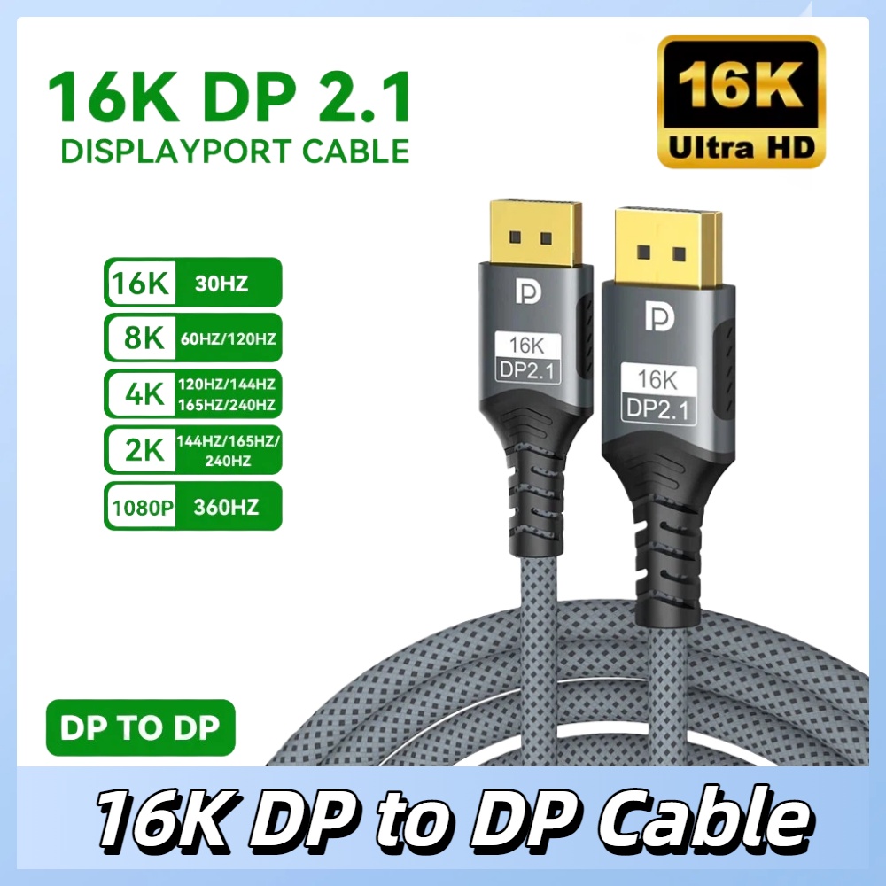 Gaming Speaker 2.1 - Cable DisplayPort 2.1 16K DP, 8K@120Hz/60Hz