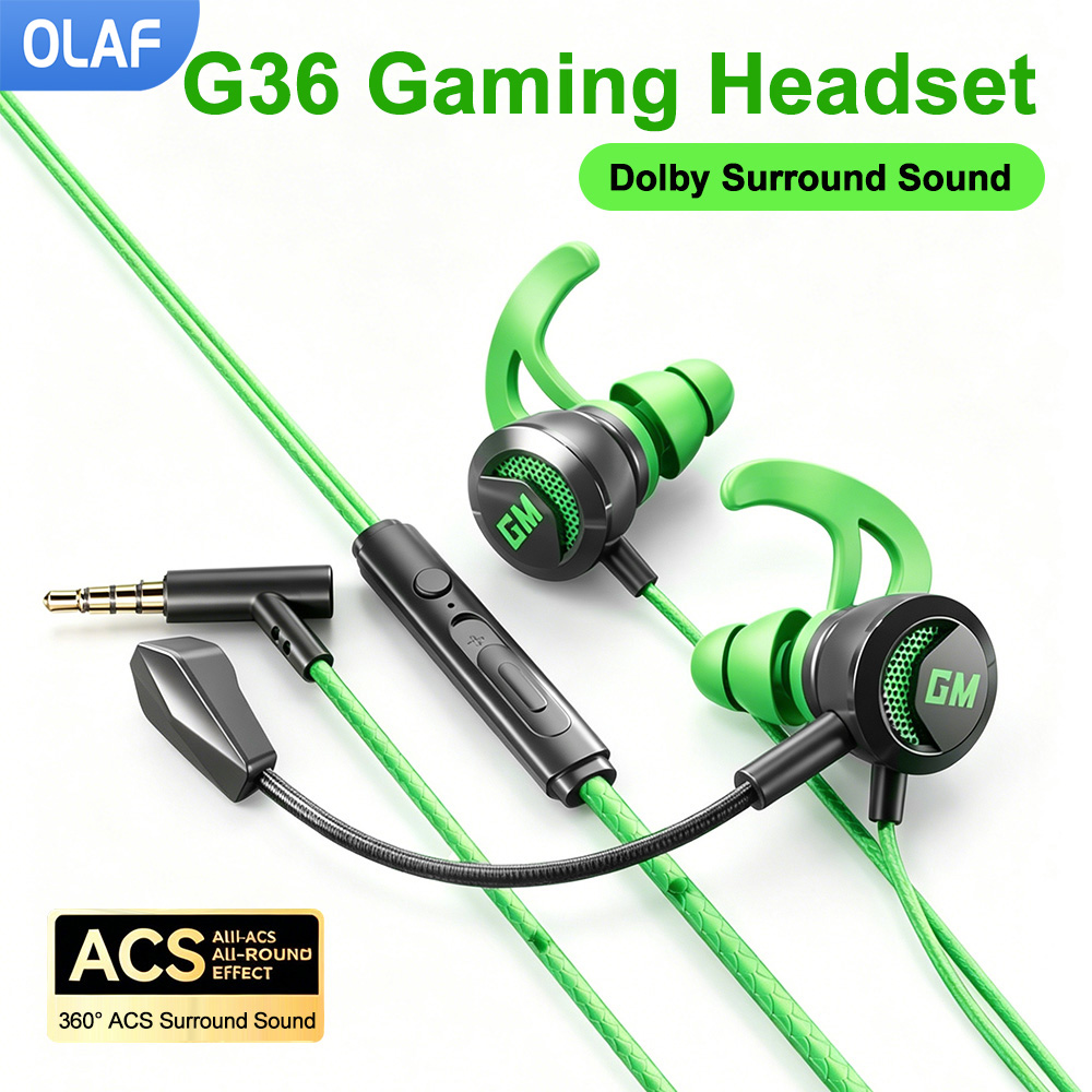 Esports Gaming Phone - Auriculares con cable tipo C/3,5mm con
