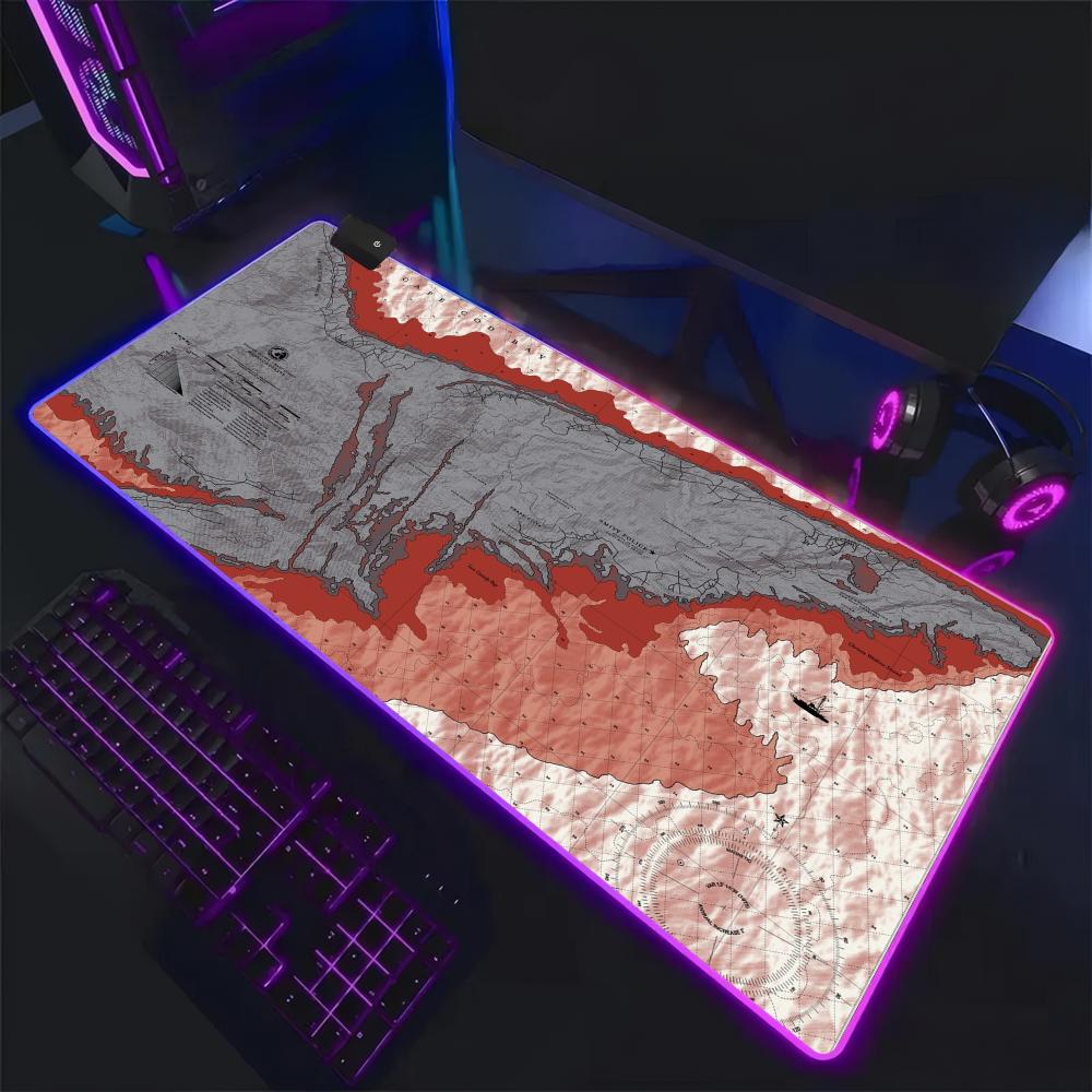 Mouse Pad Extended Rgb - Alfombrilla de ratón Jaws Movie Ocean