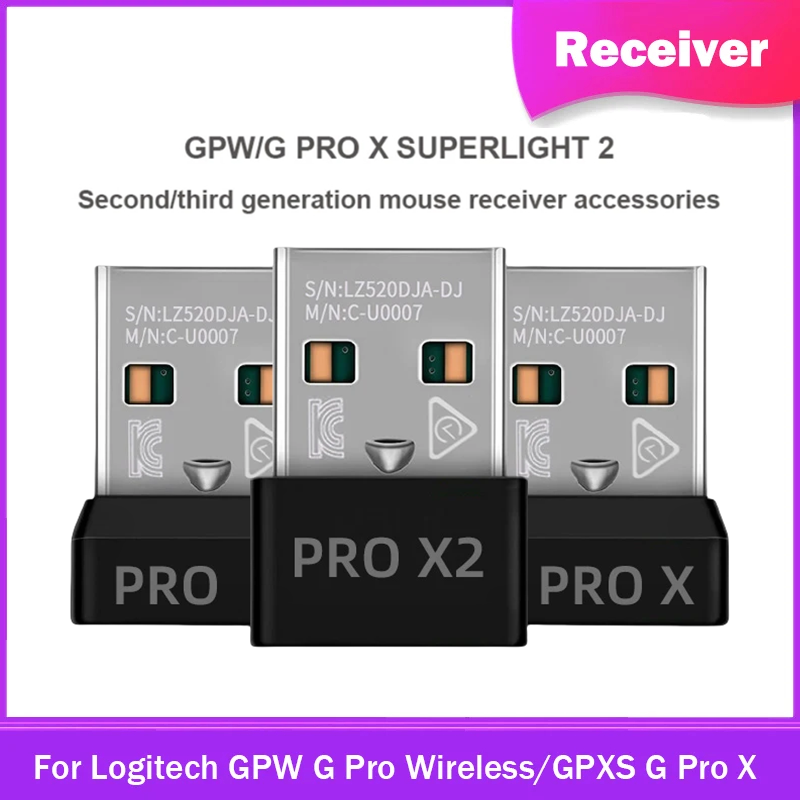 Logitech Mouse G Pro X Superlight - Adaptador receptor Dongle USB Original para