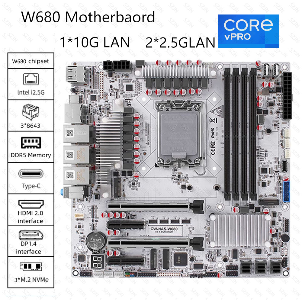 Gaming Speaker 2.1 - Placa base CWWK W680 AIO Nas
