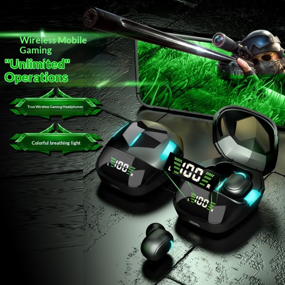 Esports Gaming Phone - Auriculares Bluetooth con Indicador de Nivel