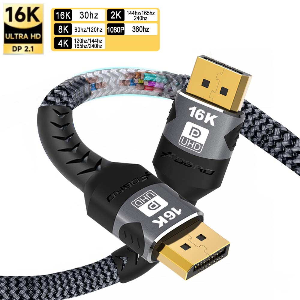 Gaming Speaker 2.1 - Cable DisplayPort 16K DP 2.1, 16k