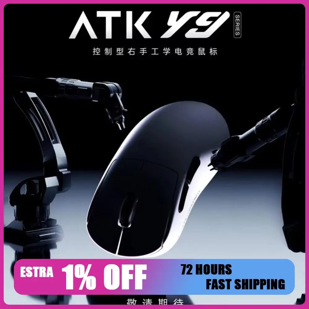 Esports Gaming Mouse Wireless - Ratón Inalámbrico ATK Dragonfly Y9, Ergonómico,