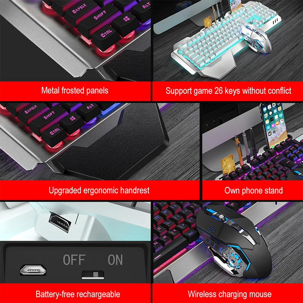 Teclado y ratón inalámbricos K - Esports Gaming Mouse Wireless reseña y precio