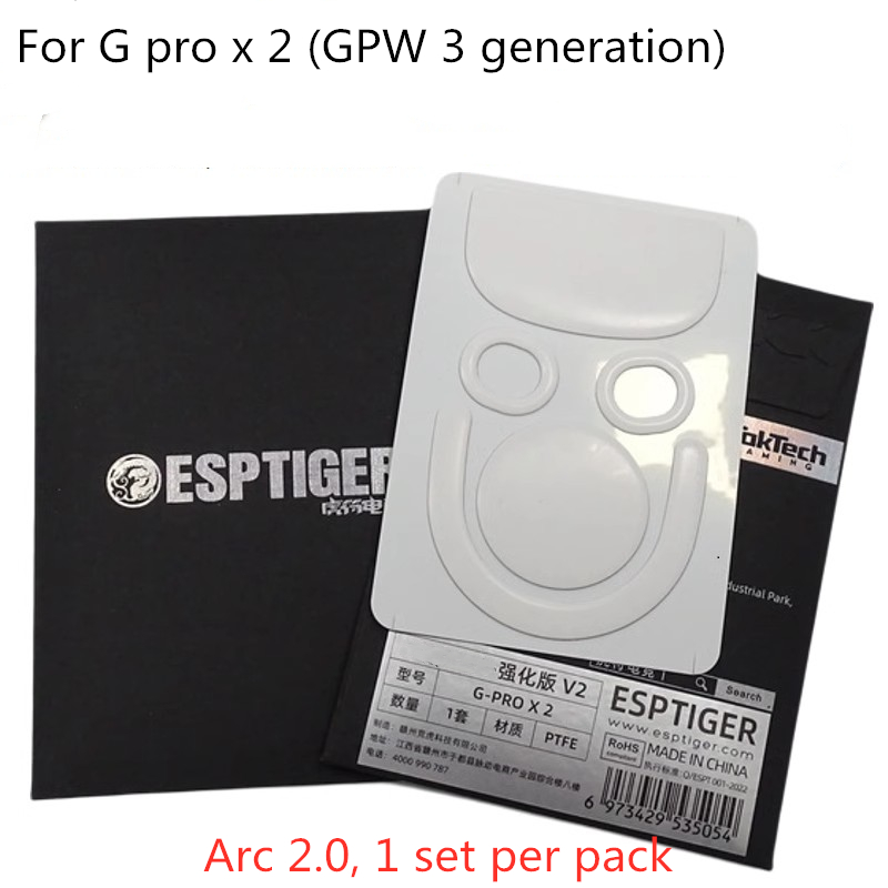1 paquete de patines de ratón  - Logitech Mouse G Pro X Superlight reseña y precio