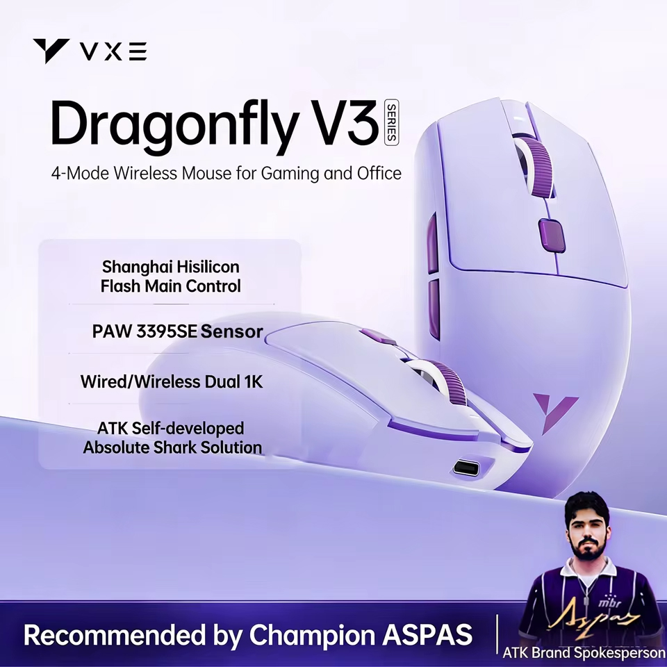 Ratón para Juegos ATK VXE Drag - Esports Gaming Mouse Wireless reseña y precio