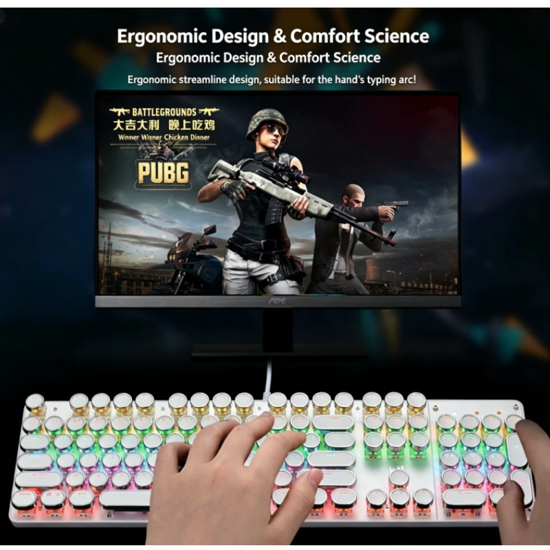 Teclado Mecánico con Cable Ste - Esports Gaming Cafe reseña y precio